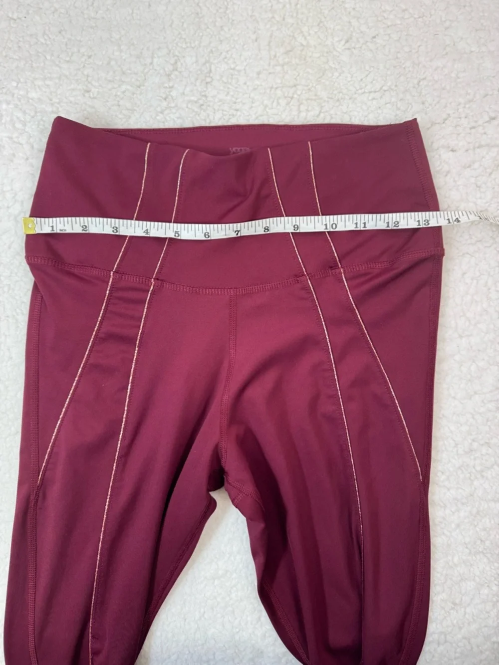 Nike Dri-FIT Yoga Leggings Women’s M Burgundy High Rise‎ Athletic